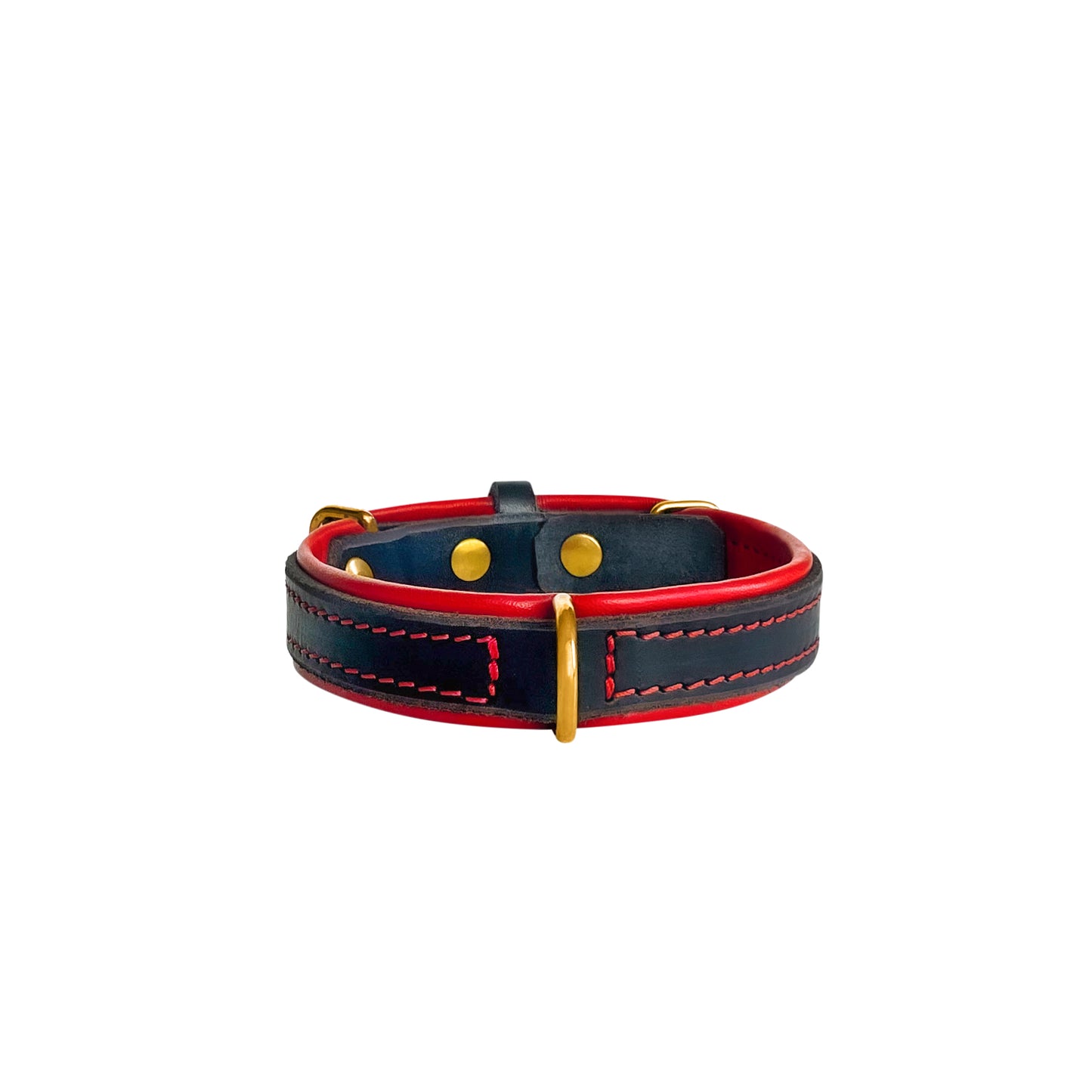 Rouge Double Padded Leather Dog Collar