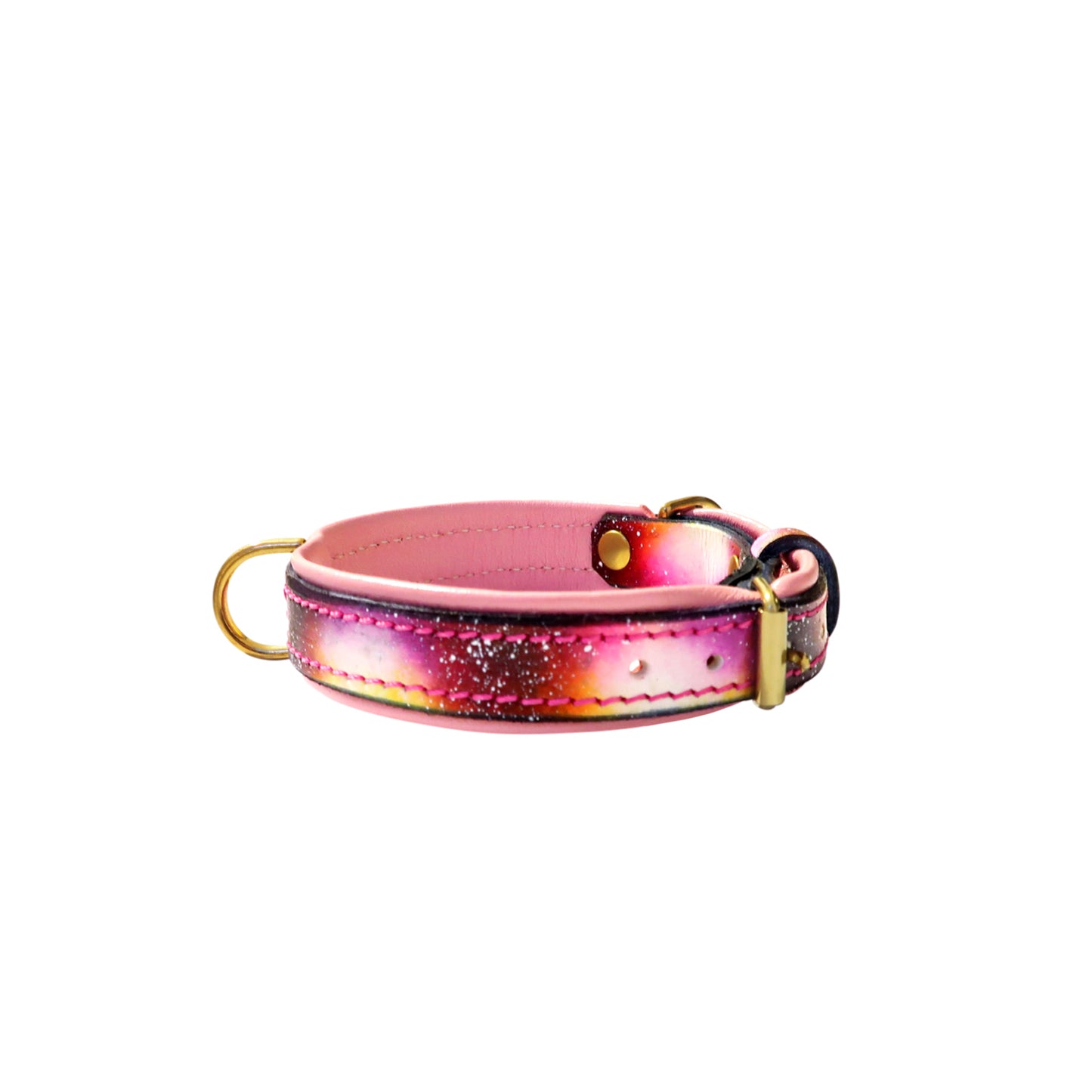 Sunset Leather Collar, Leash, and Accessory Set